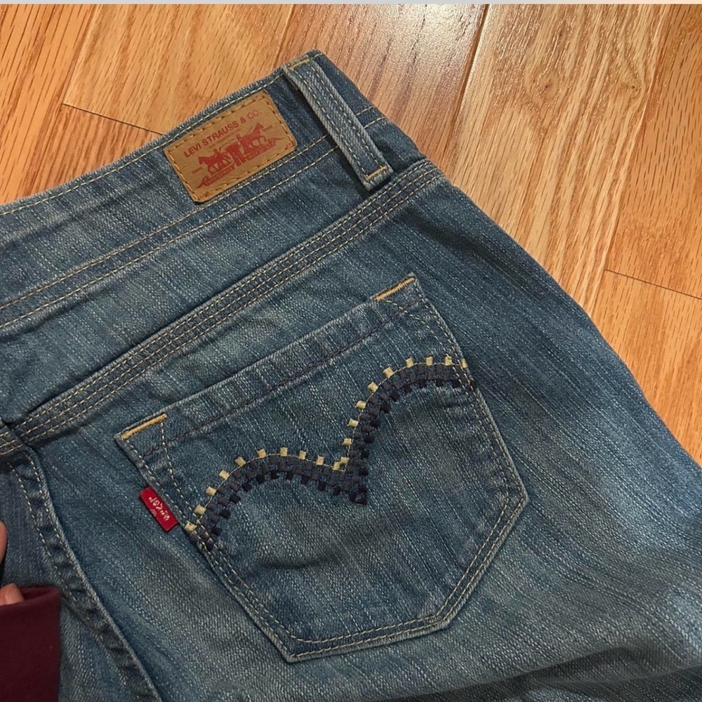 Levi's Stylish Blue Jeans with Embroidered Pocket
